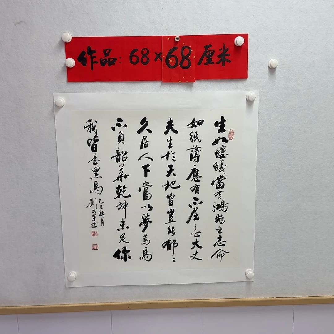 书法生如蝼蚁当有鸿鹄之志      四尺斗方