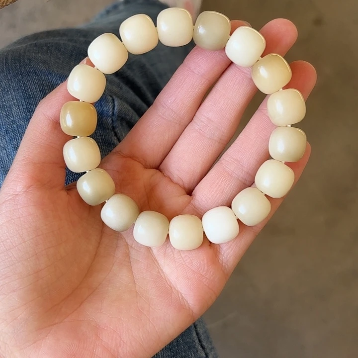 ****菩提根/象牙果手串卡13.5玉化桶珠