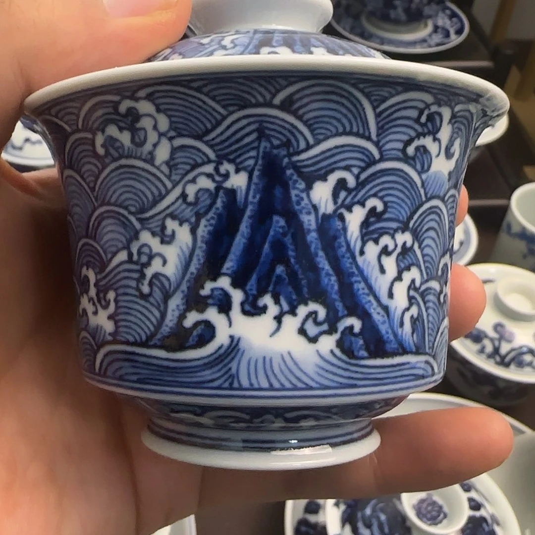 微瑕全手绘景德镇陶瓷茶具