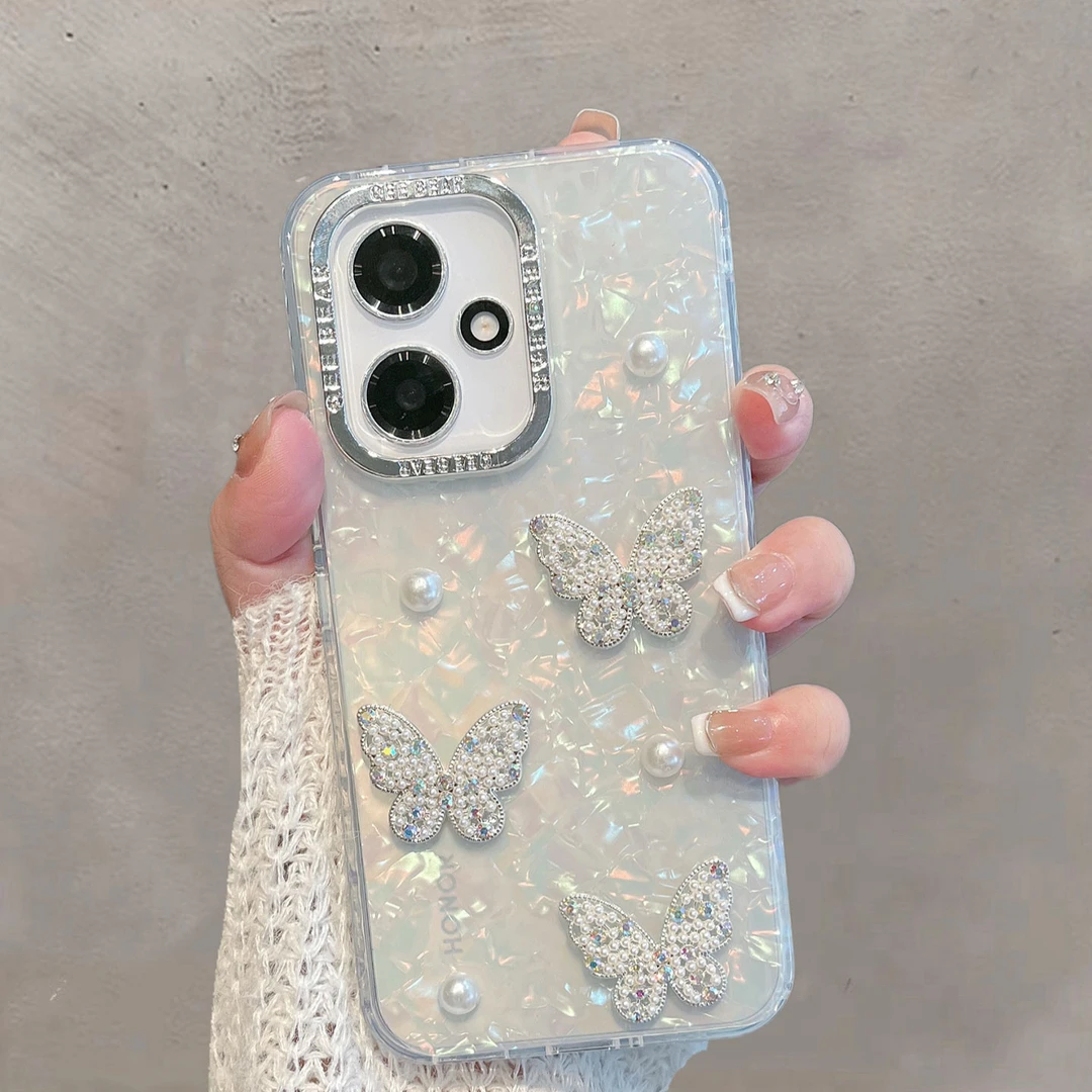 适用于华为荣耀400手机壳400pro半透明dnn-an00新款女小清新蝴蝶