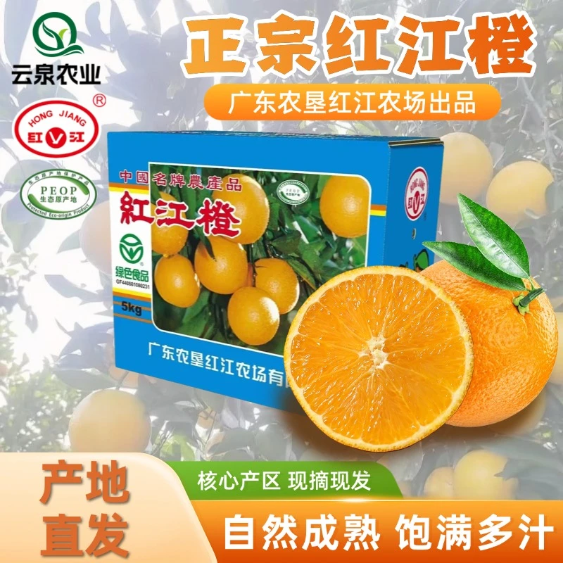 红江牌红江橙花皮果10斤红江农场出品绿色食品当季新鲜水果橙子