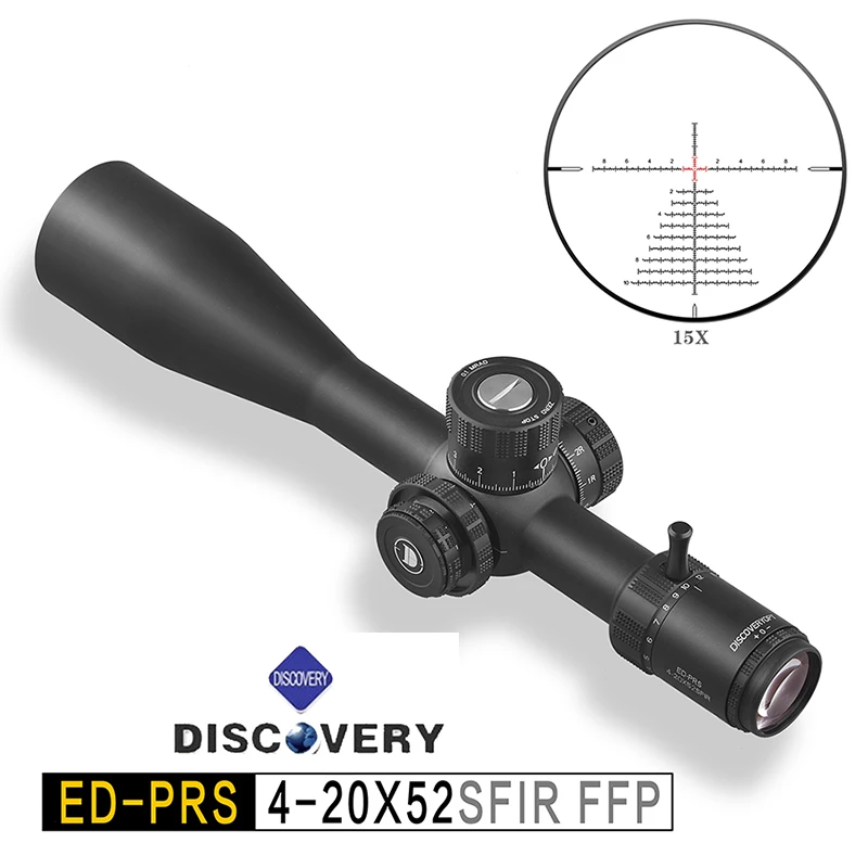 发现者ED-PRS 4-20X52SFIR FFP-Z 前置直调瞄准镜34管十字瞄准器
