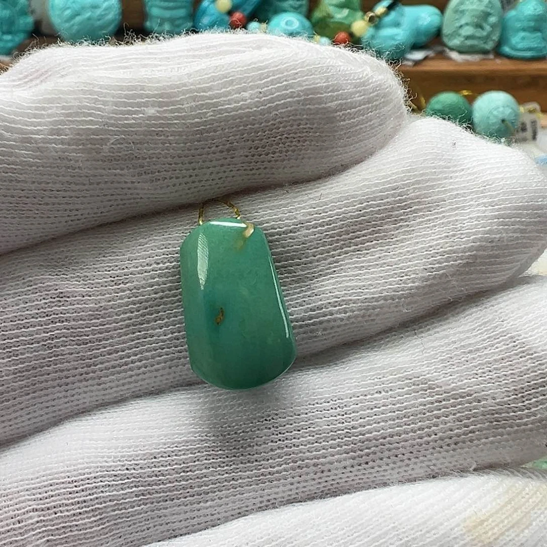 绿松石无事牌 未镶嵌