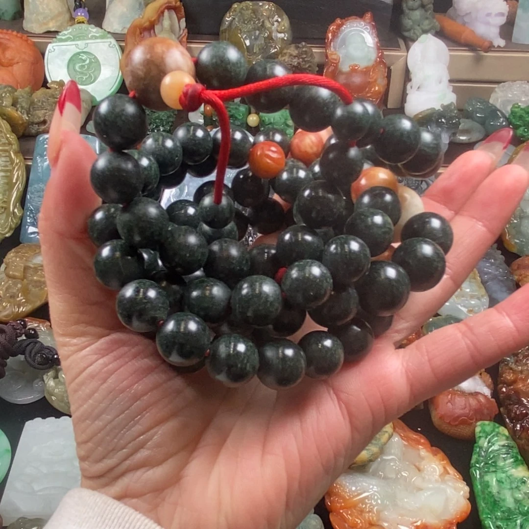 翡翠未镶嵌手串腾冲老料翡翠长串