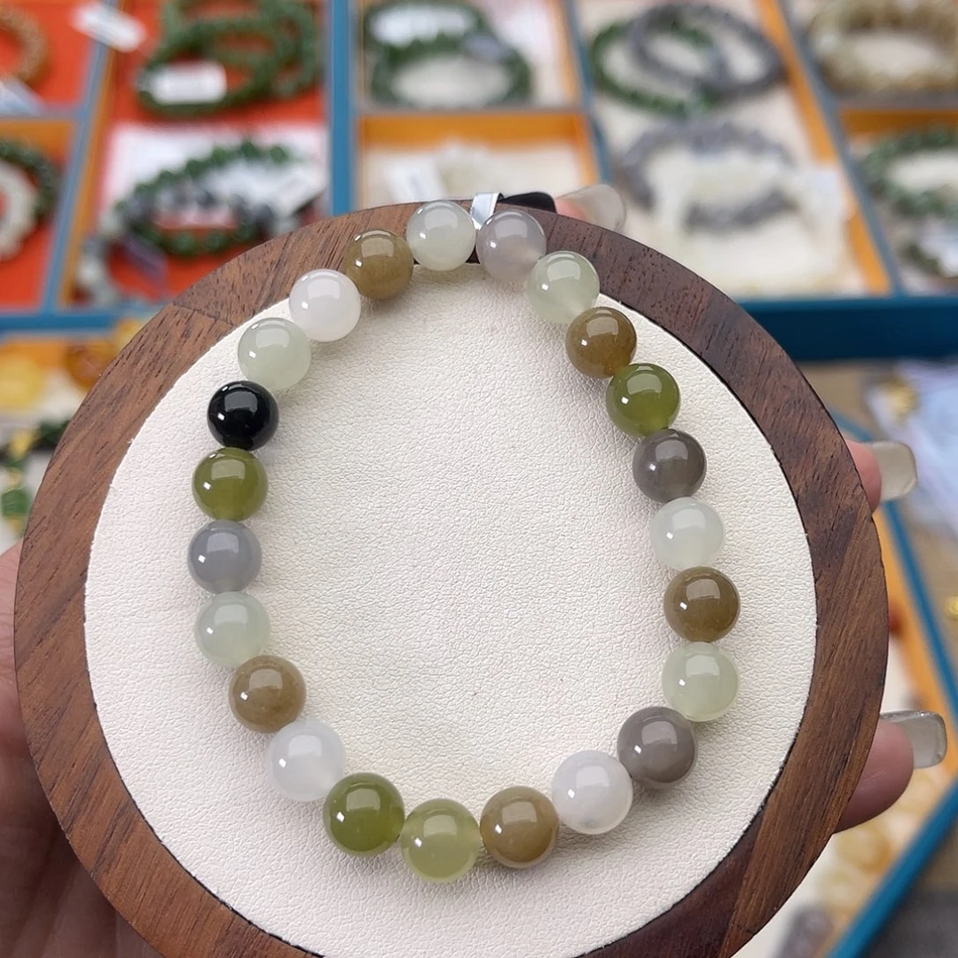 和田玉未镶嵌手串Z8卡8