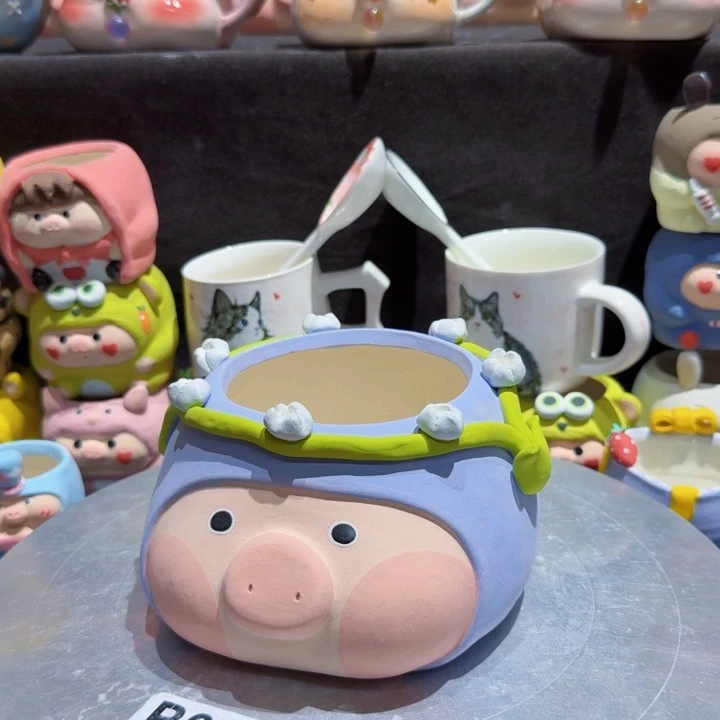 陶瓷微瑕多肉花盆