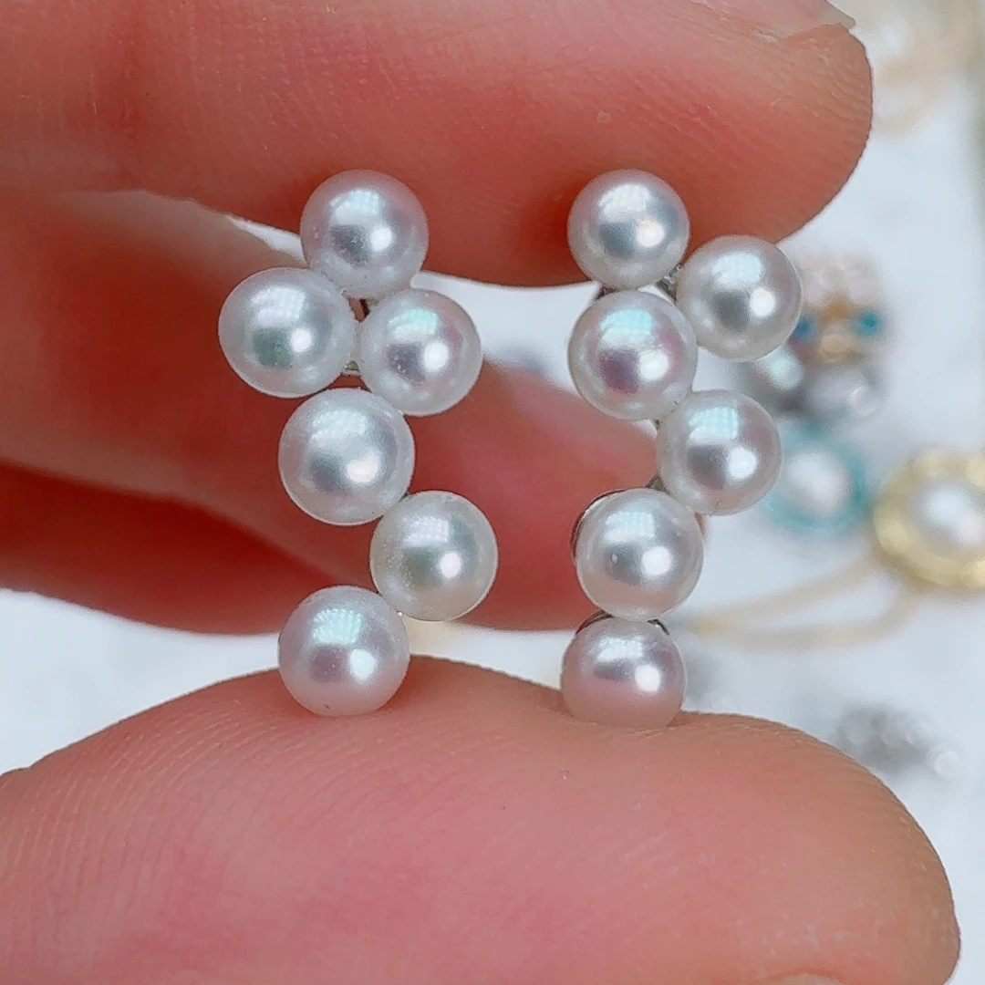 淡水珍珠未镶嵌耳饰