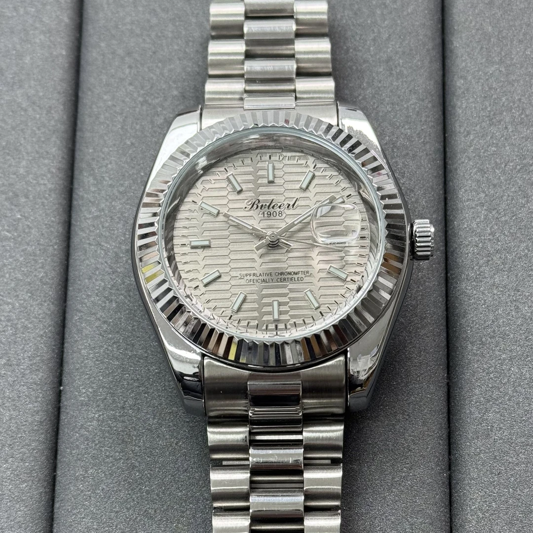 日志系列-灰色/实心钢带/直播高端防水男士腕手表BL-11-G