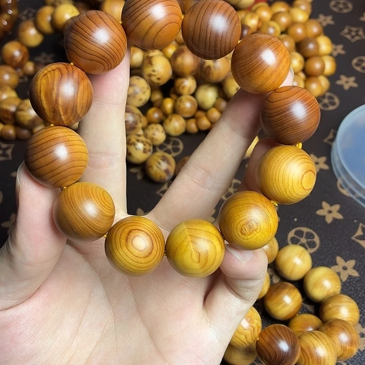 手串/手链柏木（崖柏）黑金瑕疵虎皮20