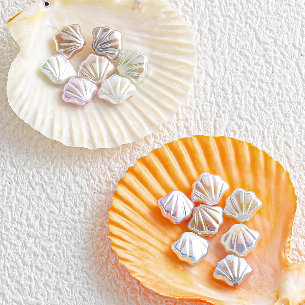 {海蒂加}RH44 巴洛克直孔贝壳9*11MM手工DIY配件