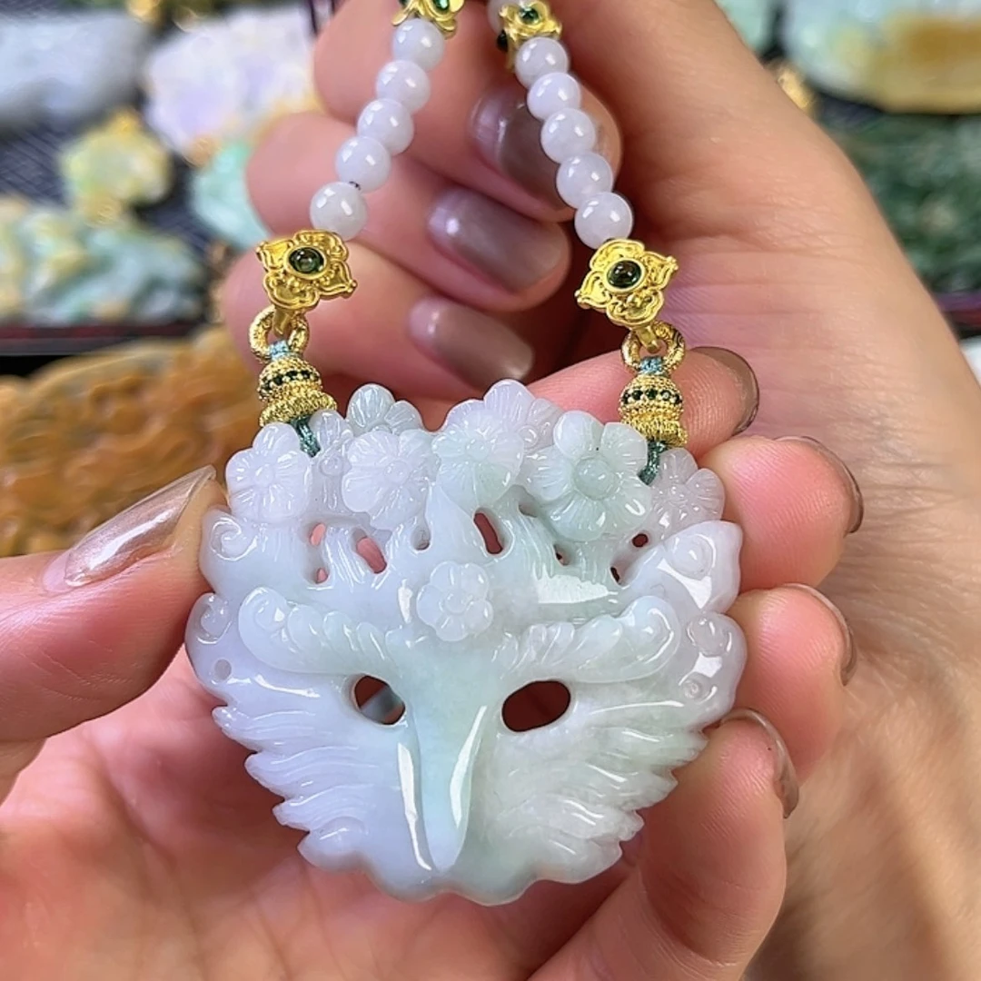 【闪购商品】翡翠颈饰未镶嵌挂件