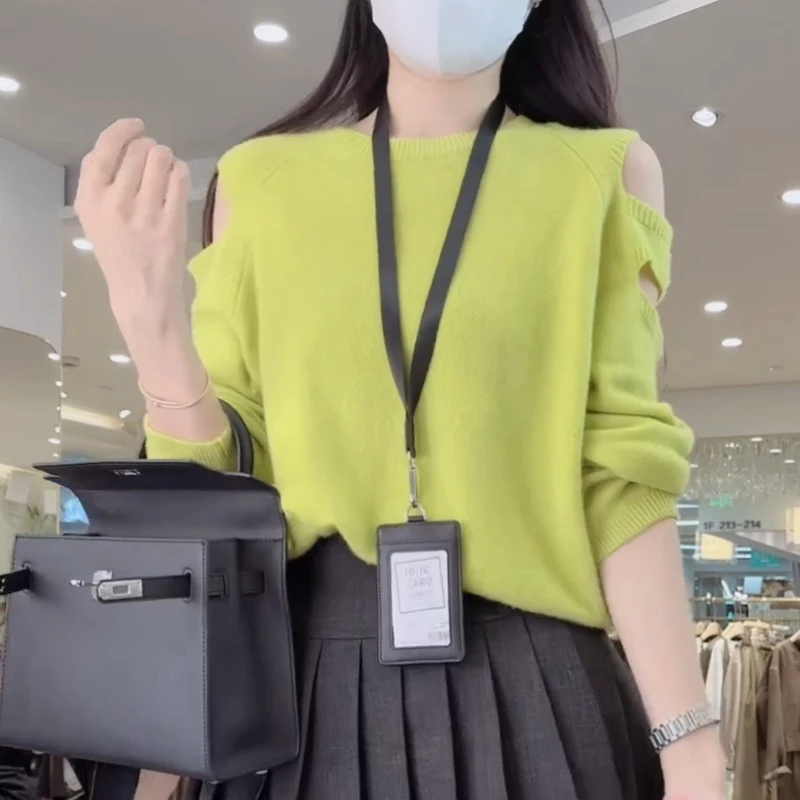 2025早秋新款洋气设计感百搭显瘦针织套头上衣LK2506531