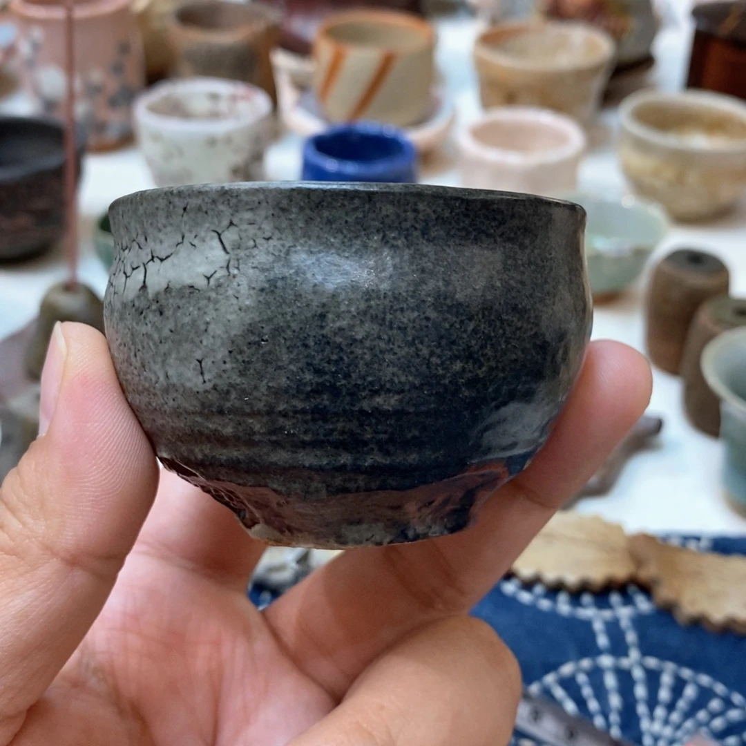 柴烧侘寂粗陶茶具