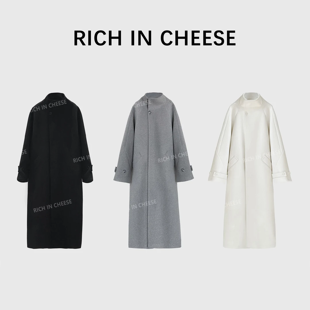 RICHINCHEESE 冬日暮色【高定版】御姐高级时尚长款毛呢外套