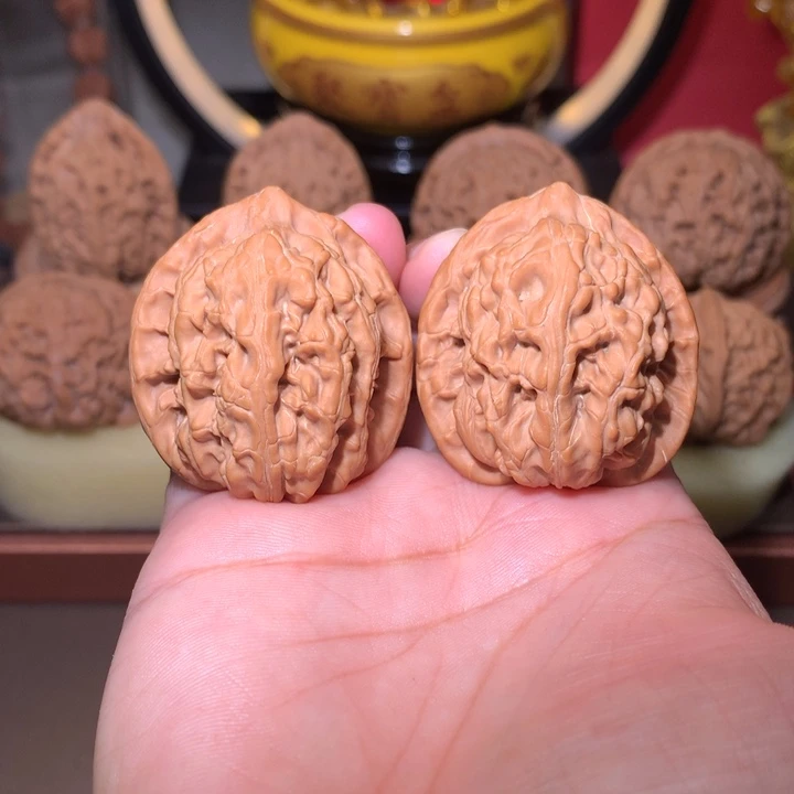 文玩核桃把件明眸虎头