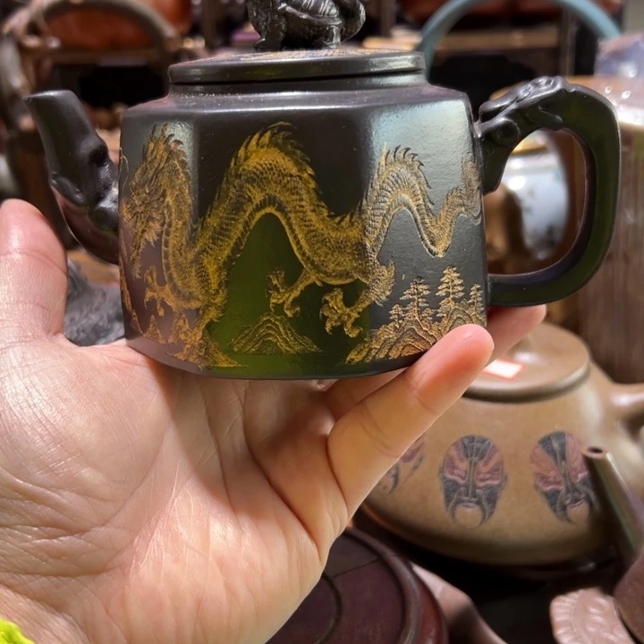 紫砂茶壶紫砂壶收藏起来了！
