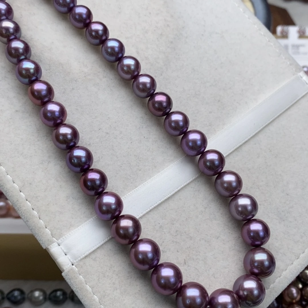 颈饰银S925镶嵌淡水珍珠悦