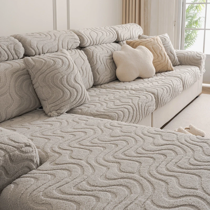 (扭扭纹)新款弹力沙发笠防滑现代简约秋冬加厚防尘沙发垫盖布