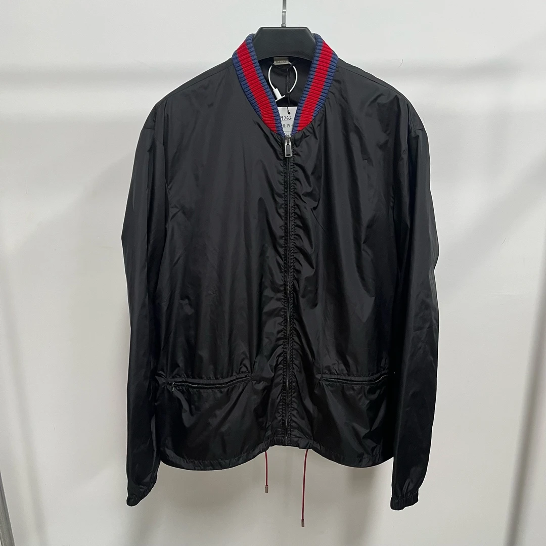 未使用 GUCCI/古驰 背后环蛇印花尼龙夹克外套/50码/259232