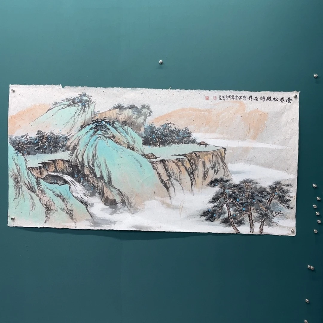 国画艺术家真人手绘