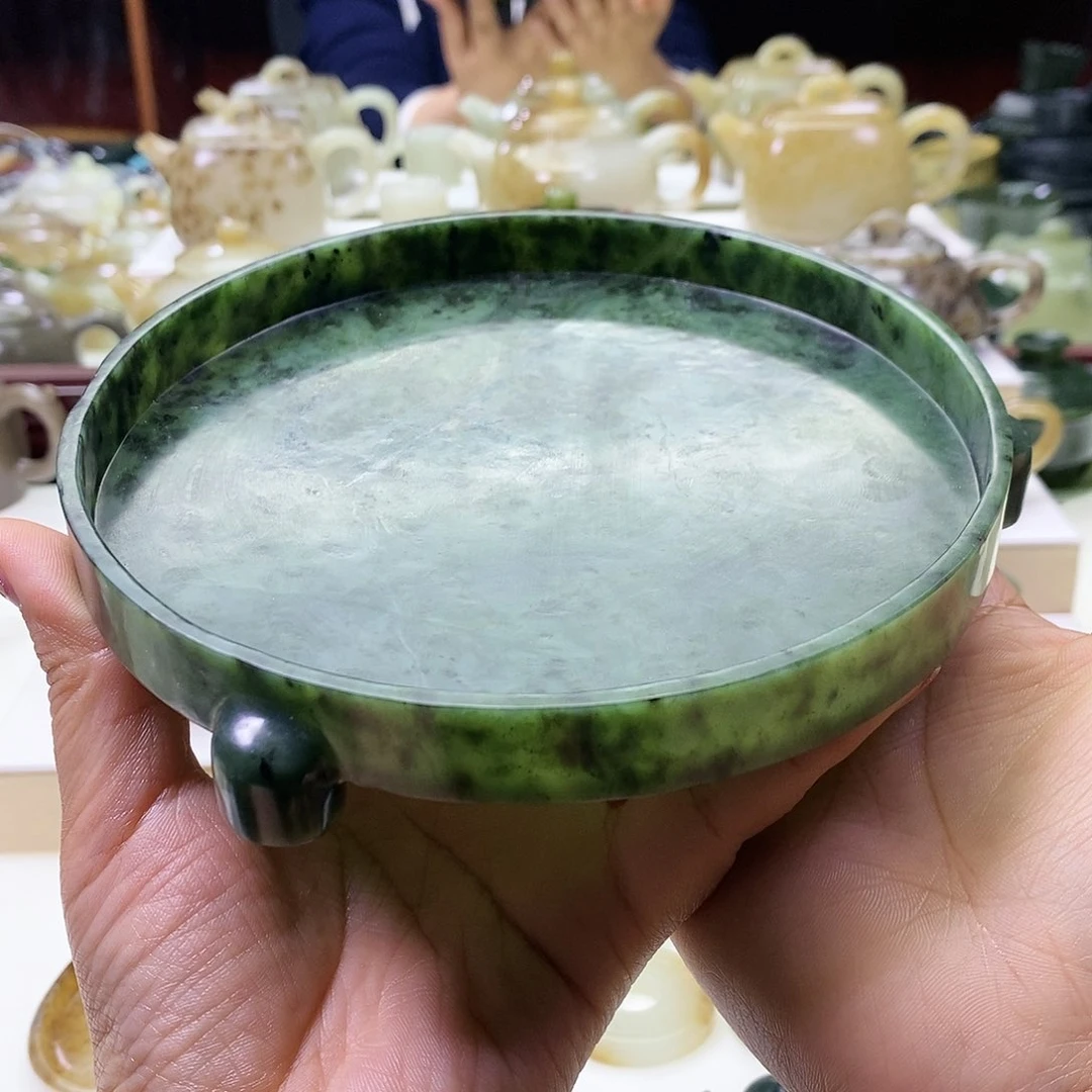 和田玉壶承未镶嵌塔*