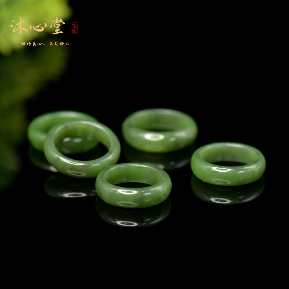 新粉福利 | 和田玉碧玉老俄料指环戒指男女款情侣多样拍一发一