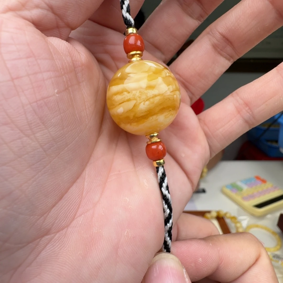 琥珀未镶嵌手链蜜蜡手串