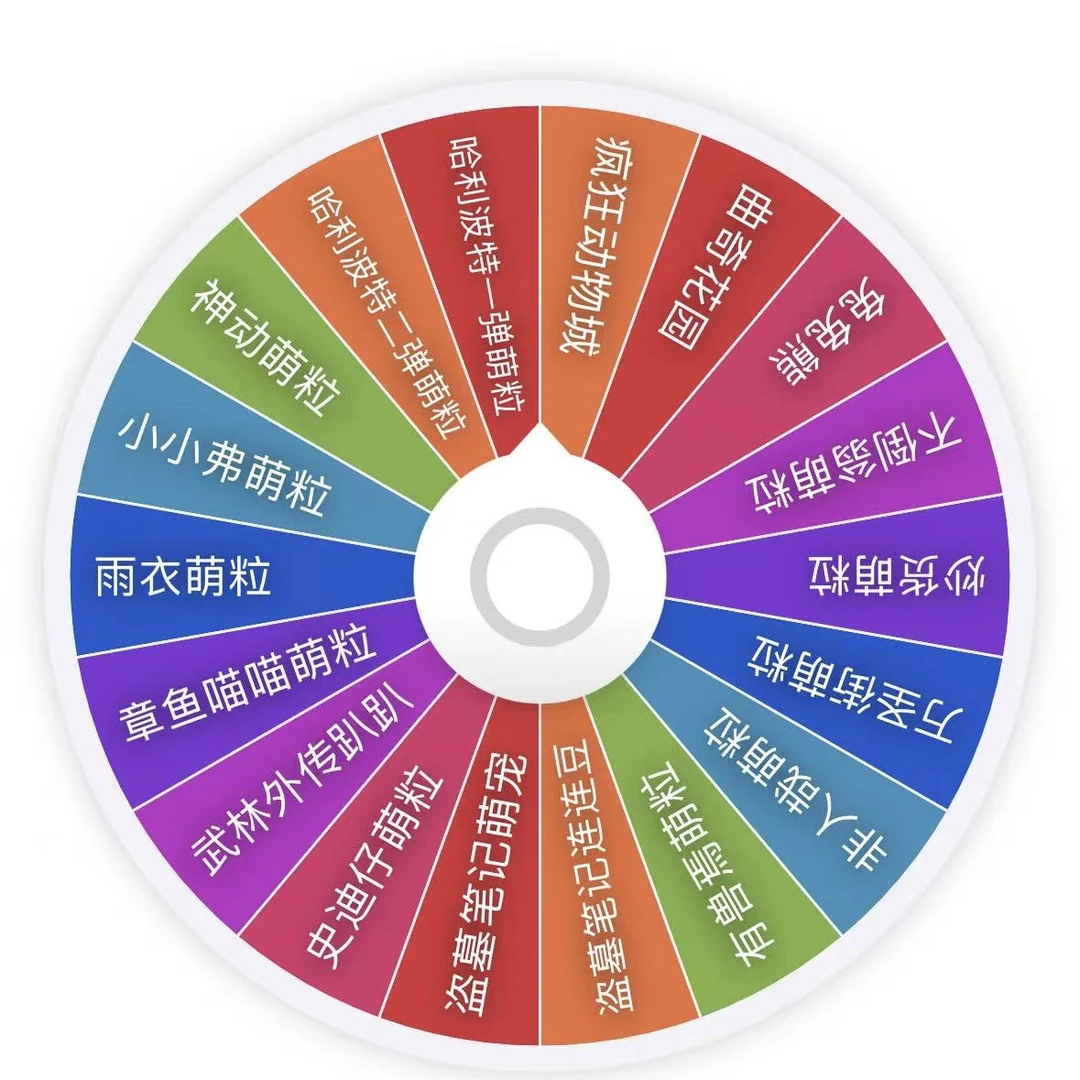 非人哉数字对对碰转盘(含十周年原画吧唧)