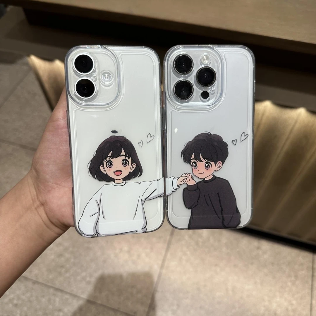 情侣男孩女孩适用iphone17苹果16手机壳小米OPPO华为VIVO荣耀一加