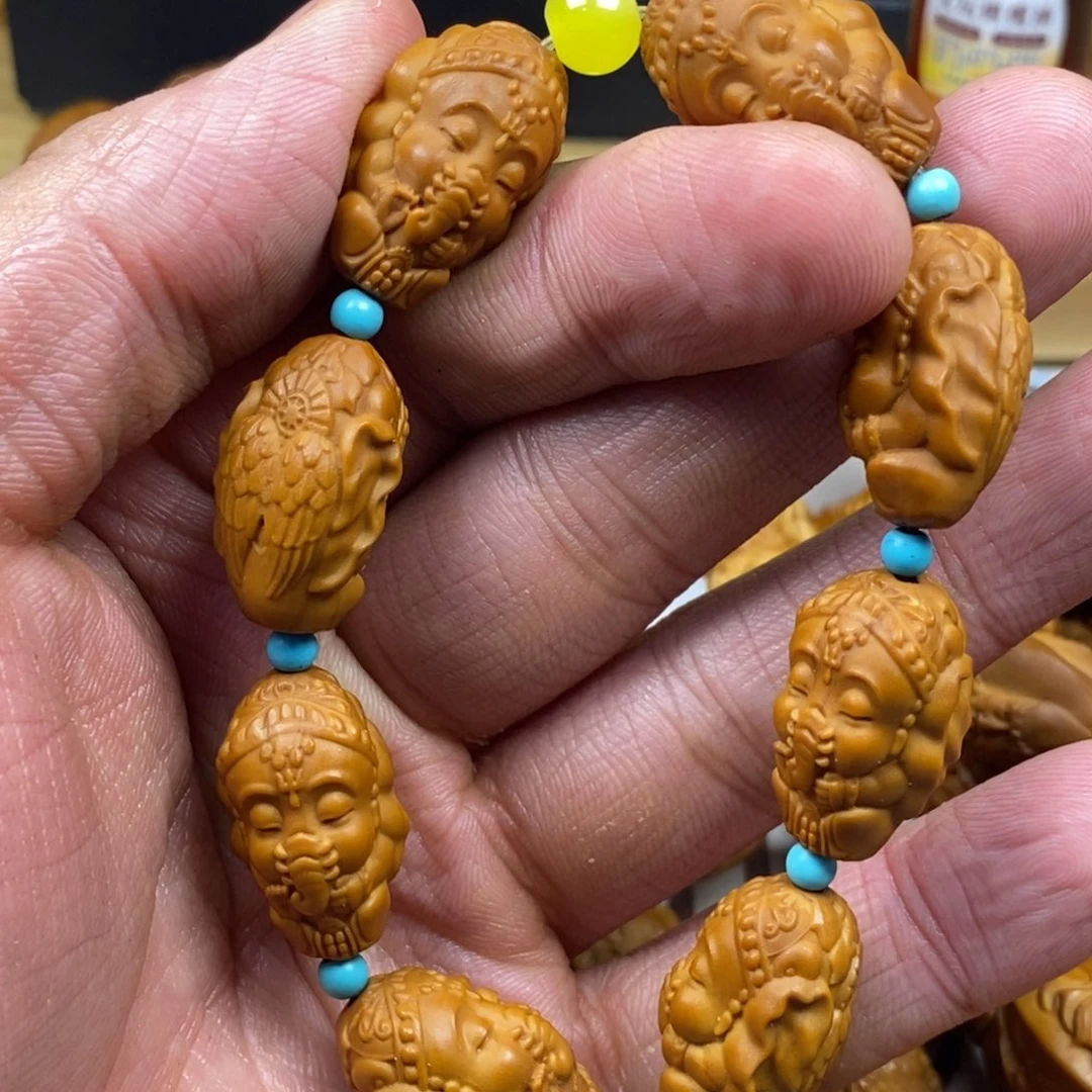 橄榄核手串/手链橄榄核雕刻工艺手串7
