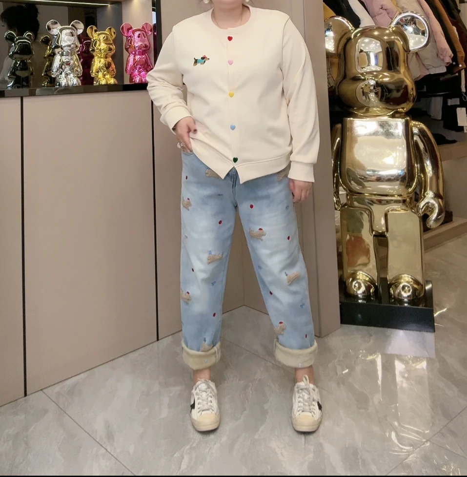 70.加绒广州牛仔裤8985款裤长约101