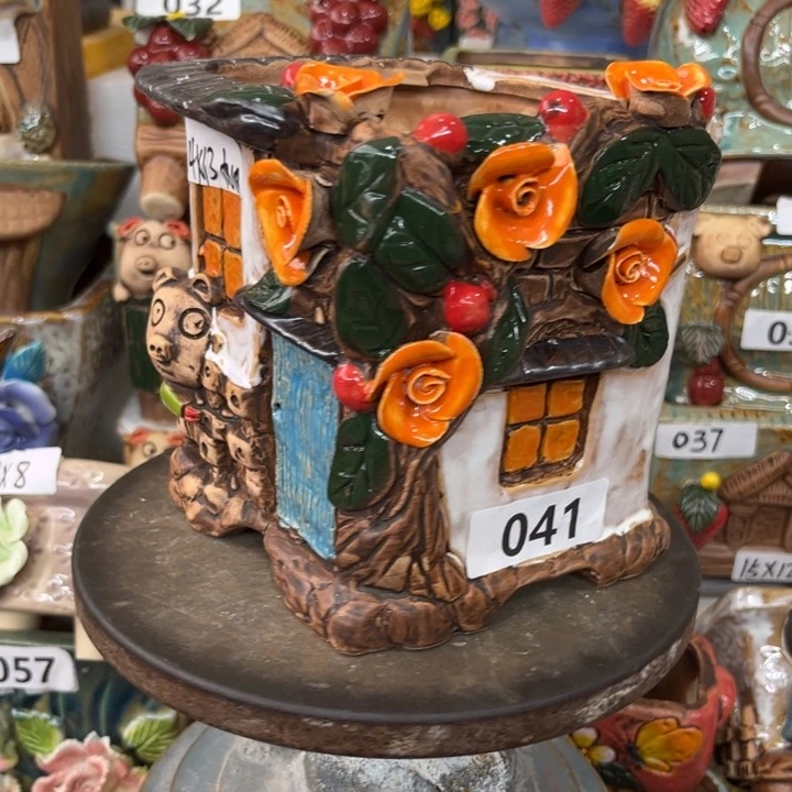 紫砂花盆粗陶材质多肉花盆