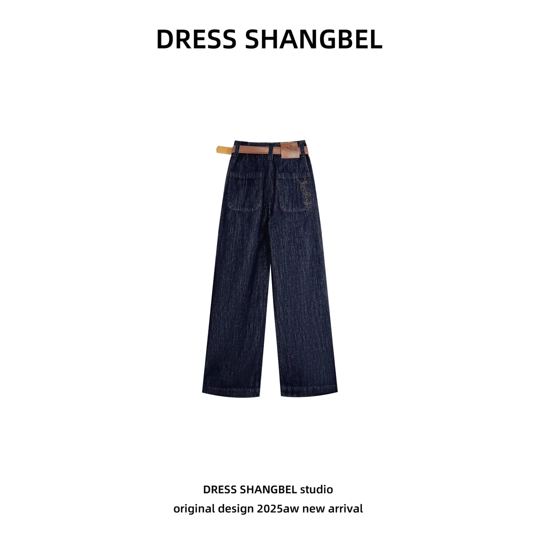 DRESS -秋季新款C82设计师简约时尚百搭复古风牛仔裤5953H