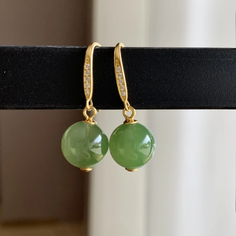 GY397 和田玉耳饰