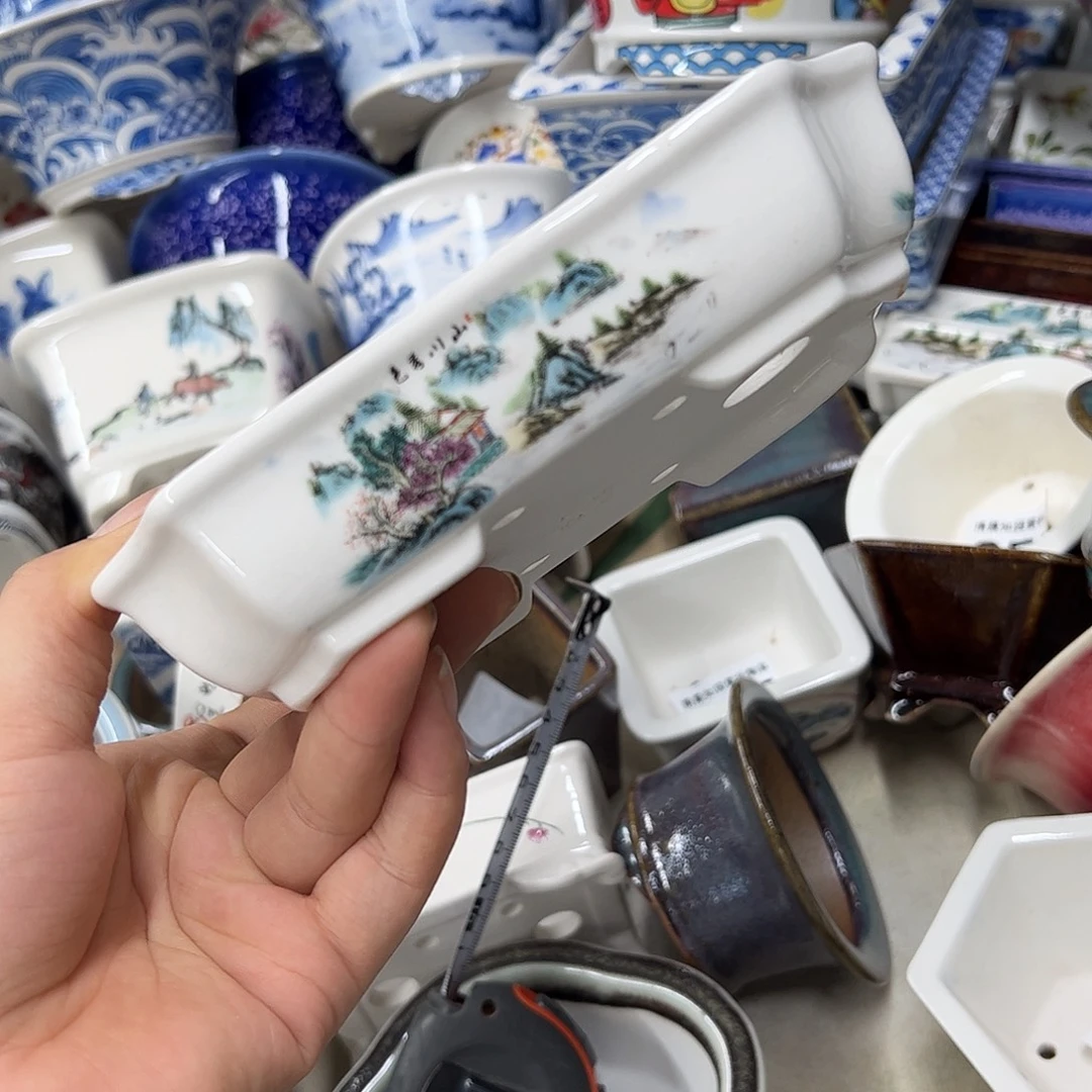 紫砂花盆488号瑕疵16/12/3.5cm福利
