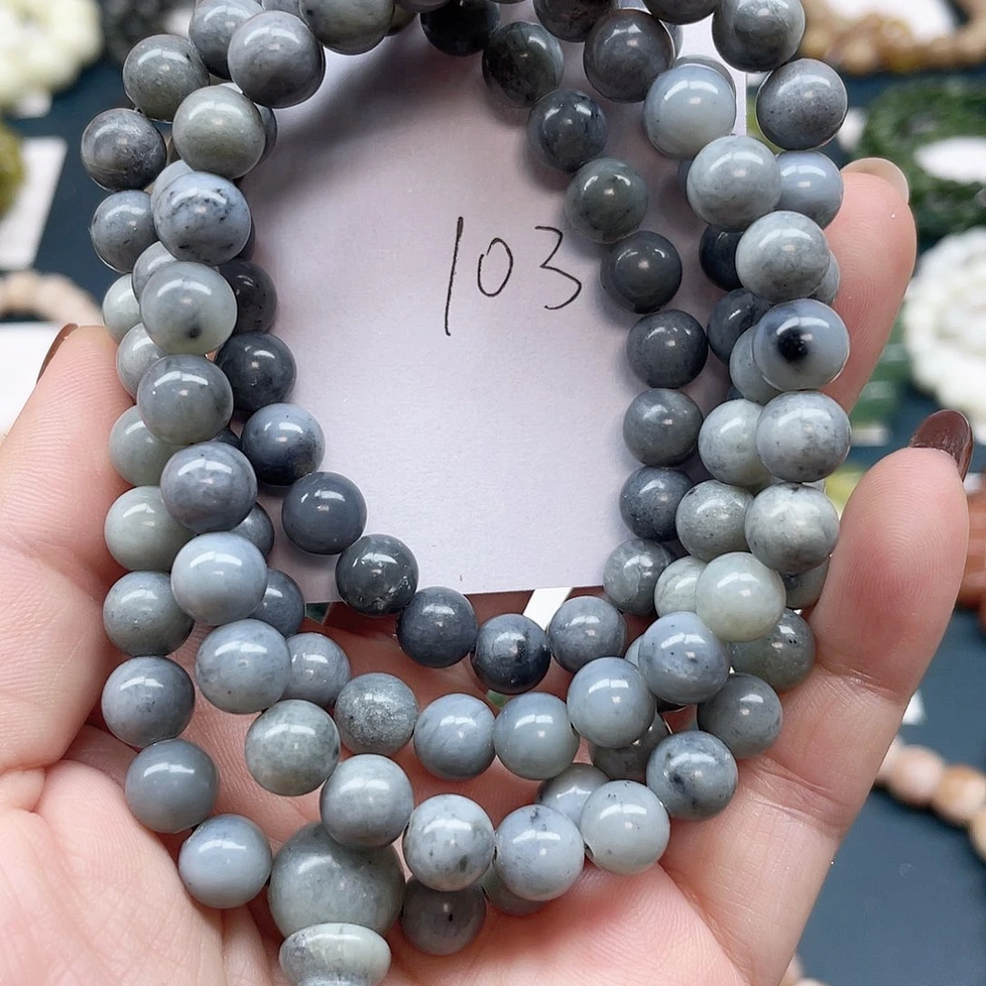 未镶嵌蛇纹石玉手链