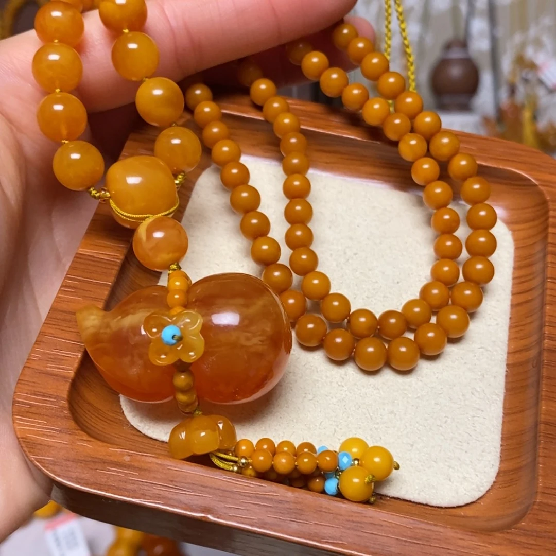 【闪购商品】蜜蜡颈饰未镶嵌项链