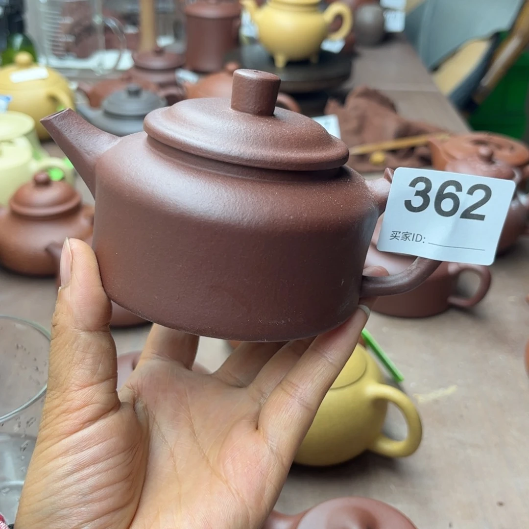 紫砂茶壶紫泥半手瑕疵200cc