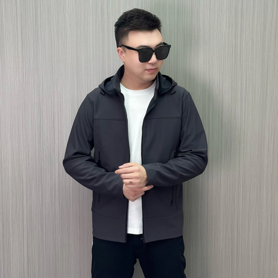 【68003】男士秋季 新款简约 轻奢休闲帽款商务时尚户外夹克