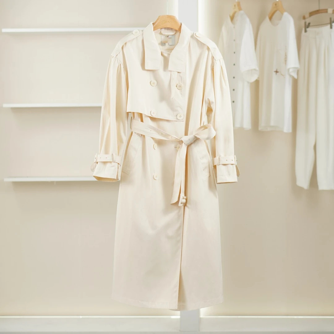 麦迪尚品【DS】50604284 英伦风高级感风衣春秋女装品牌折扣