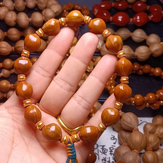 与***肩手串/手链橄榄核橄榄核手串铁核蒜头蜜挑臀1.2