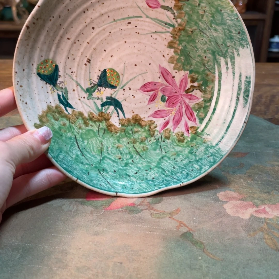 柴烧纯手工手绘陶瓷