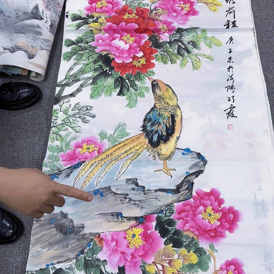 国画国画作品多次