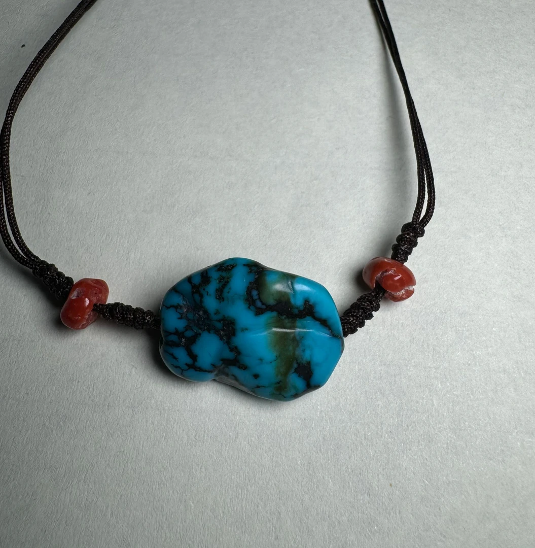 不锈钢亚克力项链 藏式风格 时尚项链