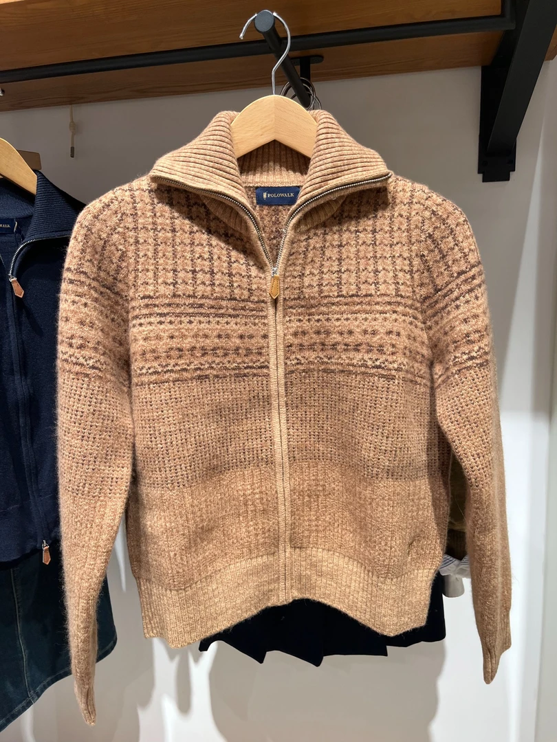 POLOWALK2025年女式冬季新款费尔岛羊毛衫潮流百搭