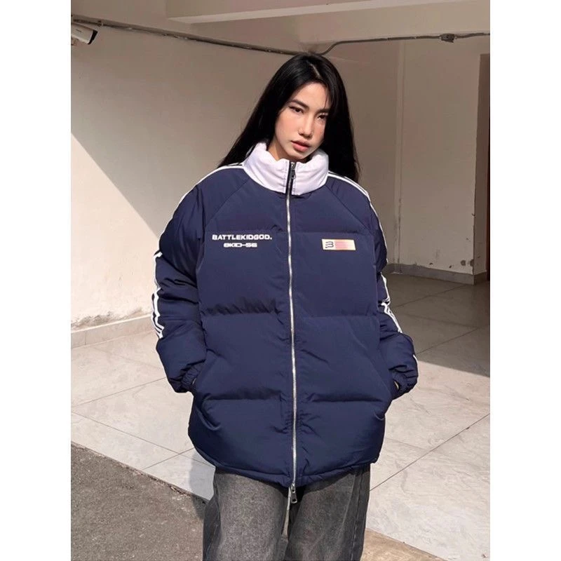 冬天穿这个就够了！蓝色黑色棉服两个颜色！超厚超保暖今天便宜炸！