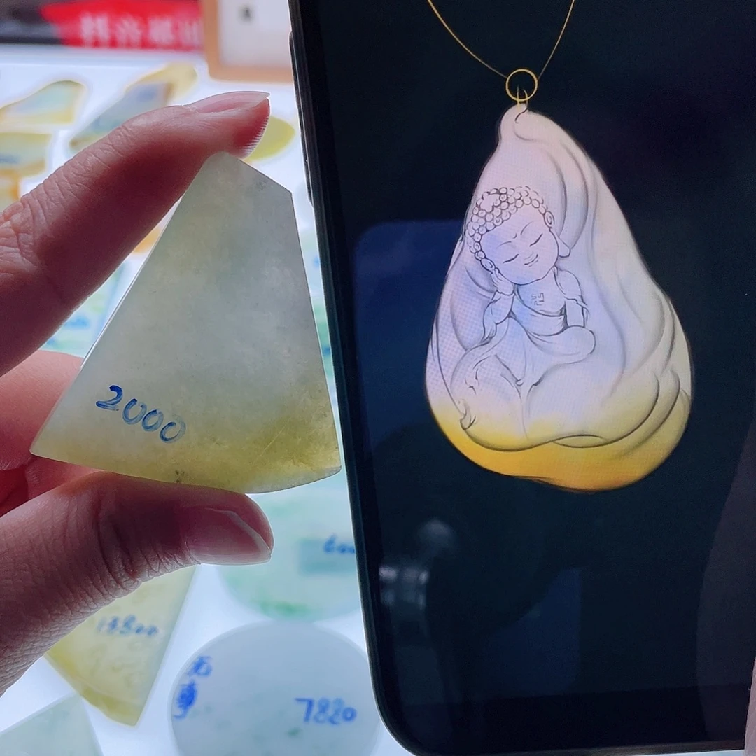 定制翡翠未镶嵌天然翡翠包工