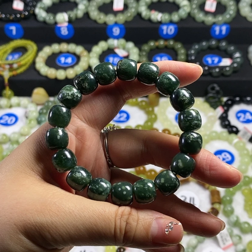 【闪购商品】蛇纹石玉手链未镶嵌