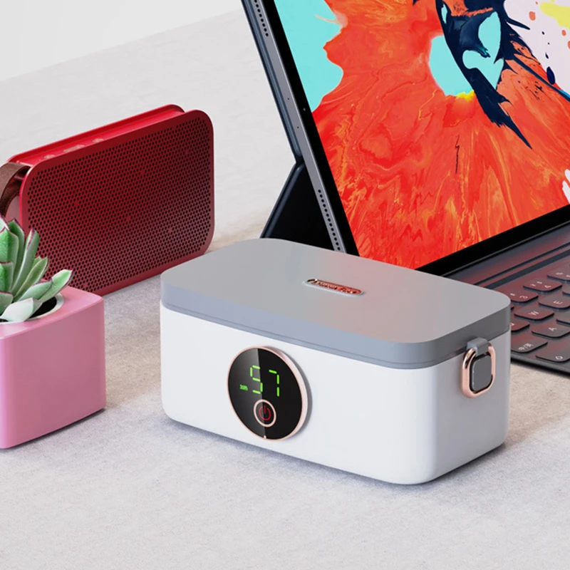 无线加热饭盒便携式充电式保温自热饭盒上班族学生不插电热饭神器