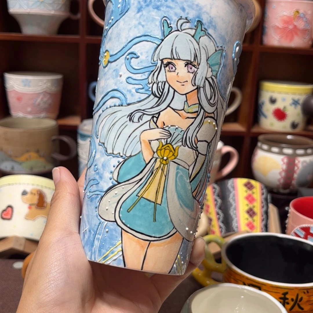 摆件陶景德镇陶瓷马克杯